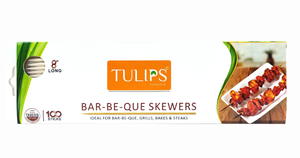 TULIPS WOODEN SKEWERS-100